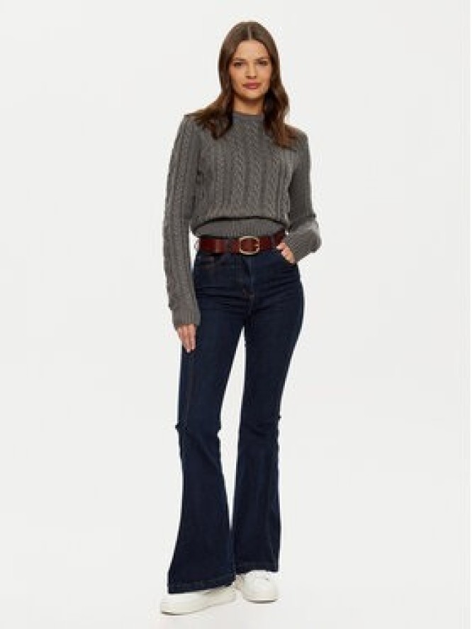 Guess Jeans Sweter W4BR13 Z3HN2 Szary Regular Fit
