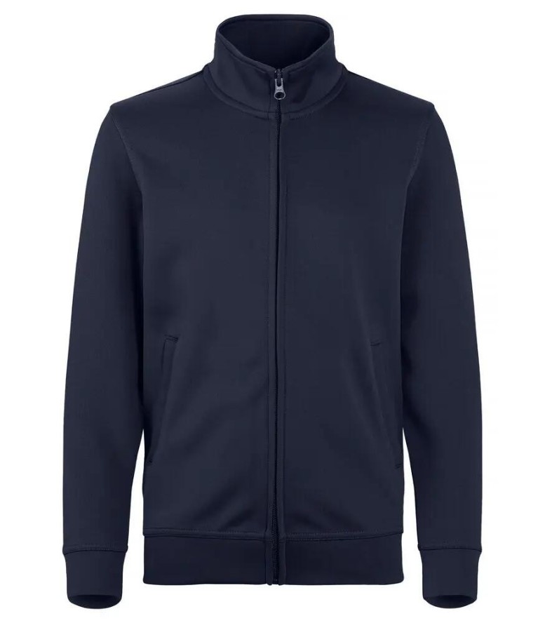 clique Basic Active Cardigan Junior z spun dyed polyester — zamek na całej