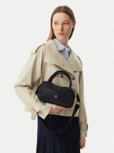 Tommy Hilfiger Torebka Th Logotape Mini Satchel AW0AW18743 Czarny