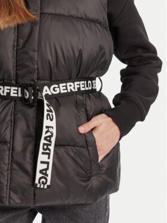 Karl Lagerfeld Jeans Bezrękawnik A3W15025 Czarny Regular Fit