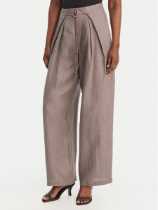 Eleh Spodnie materiałowe SS260028 Szary Oversize