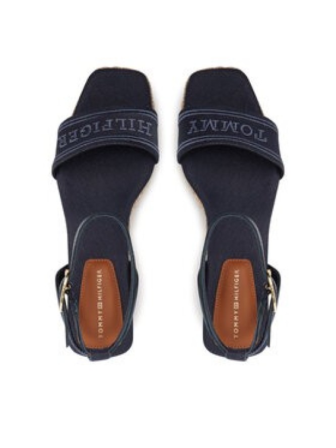 Tommy Hilfiger Espadryle Tommy Hilfiger Espad Mid Wedge FW0FW08805 Granatowy