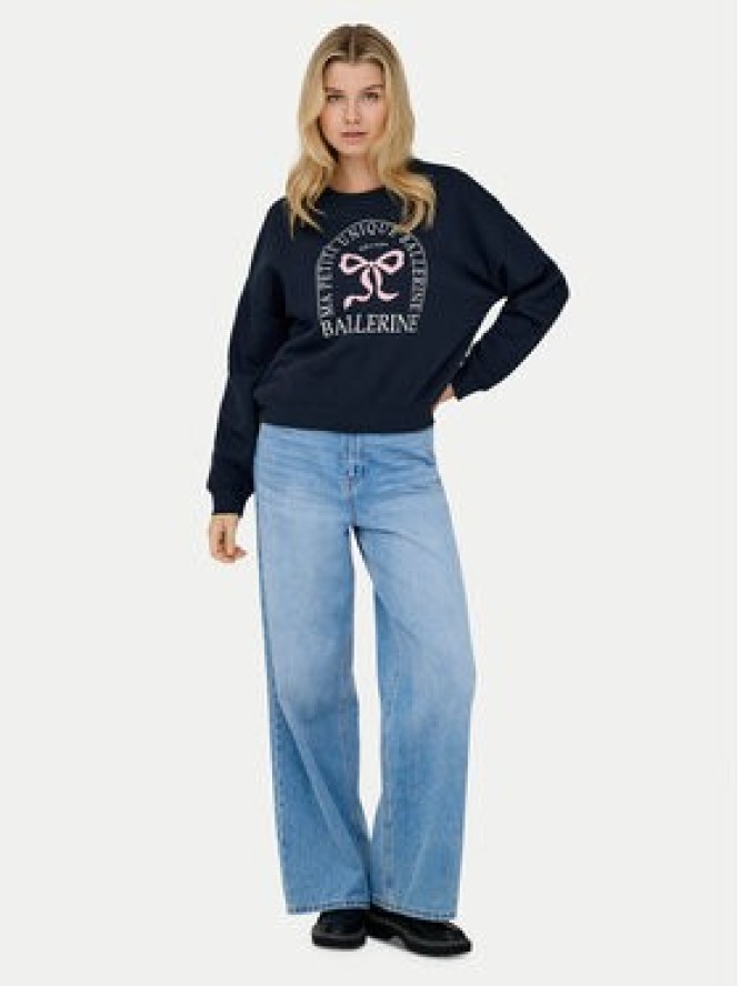 ONLY Bluza 15254183 Granatowy Loose Fit