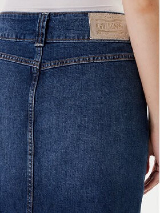 Guess Spódnica jeansowa W5YD63 D5QP3 Niebieski Regular Fit