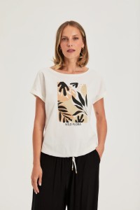 T-shirt z nadrukiem biały