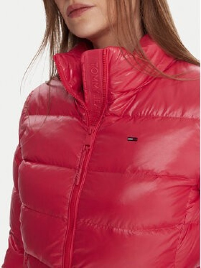 Tommy Jeans Kurtka puchowa DW0DW21618 Różowy Slim Fit
