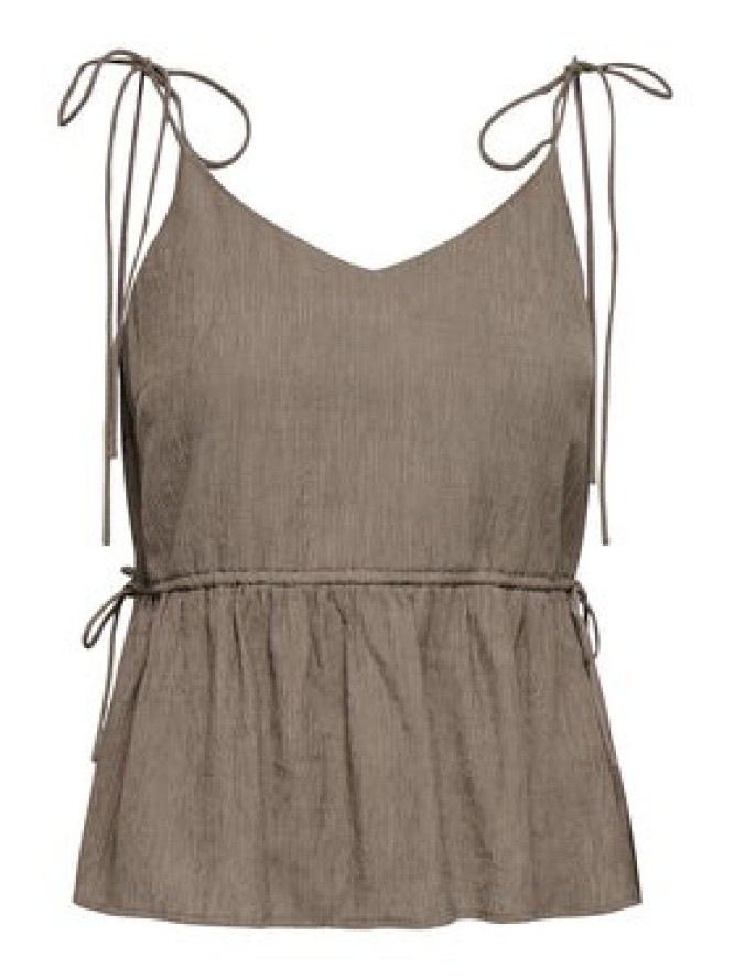 ONLY Top Nele 15370325 Beżowy ciemny Regular Fit