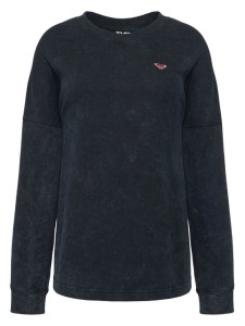 Roxy Bluzka Eastside Midweight ERJKT04381 Czarny Boxy Fit