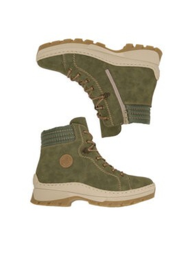 Rieker Trzewiki CEO-X9334-54 Zielony