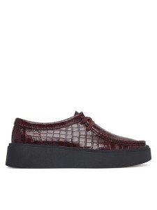 Clarks Półbuty Torview W 26328105 Bordowy