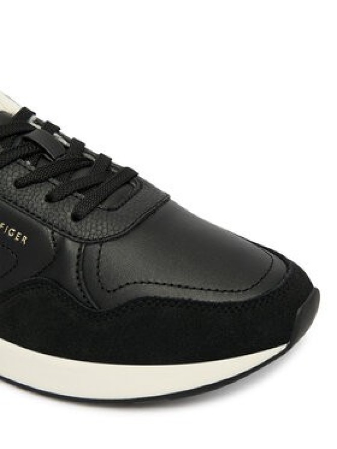 Tommy Hilfiger Sneakersy Monogram Mix Material Runner FW0FW09267 Czarny