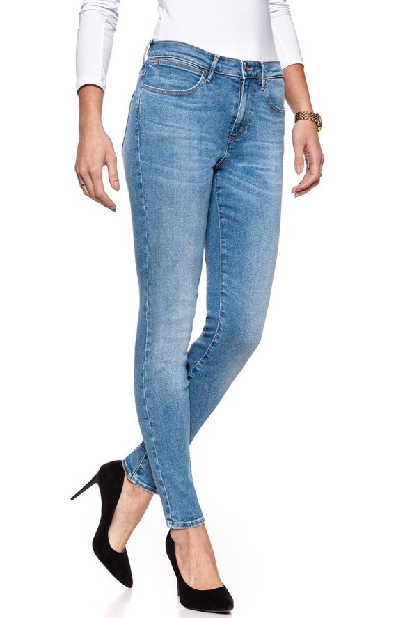 WRANGLER HIGH RISE SKINNY PEKIN SKY W27HFS17S 112128078