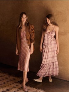 Spódnica maxi w kratę - wielobarwny