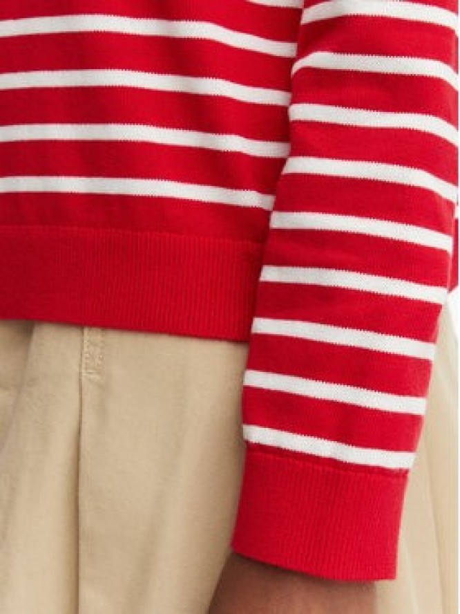 Tommy Jeans Sweter Essential DW0DW20159 Czerwony Regular Fit
