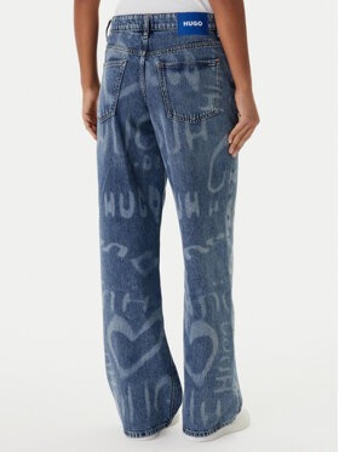 HUGO Jeansy Gamala 50553051 Niebieski Baggy Fit