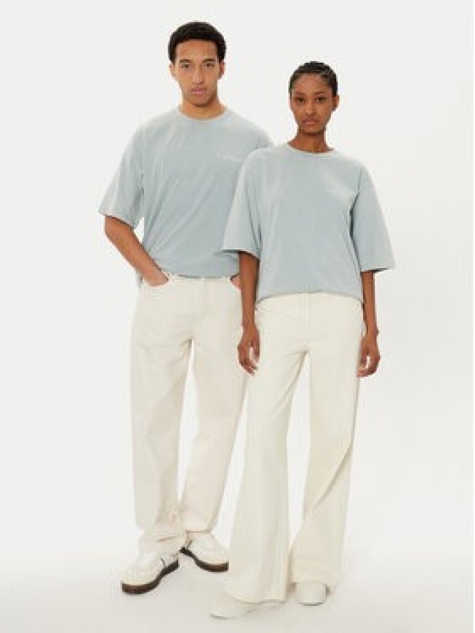 Filling Pieces T-Shirt Unisex 7441378 Zielony Boxy Fit