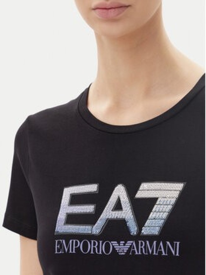 EA7 Emporio Armani T-Shirt 7W000183 AF10373 UC001 Czarny Regular Fit