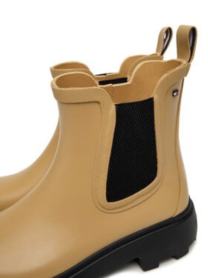 Tommy Hilfiger Kalosze Rubber Flag Cleated FW0FW08637 Brązowy