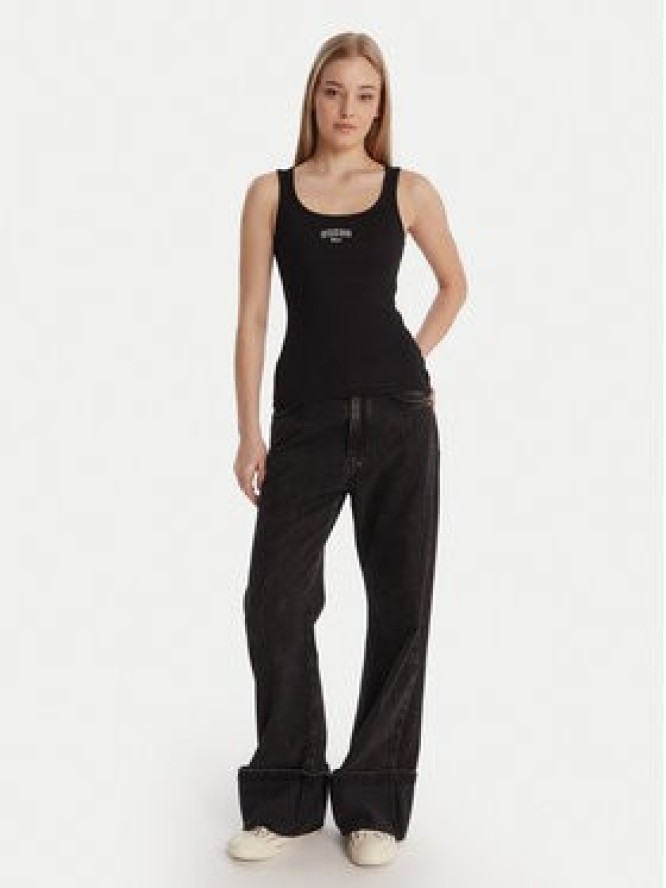 Guess Jeans Top W6RP20 KA0H1 Czarny Slim Fit