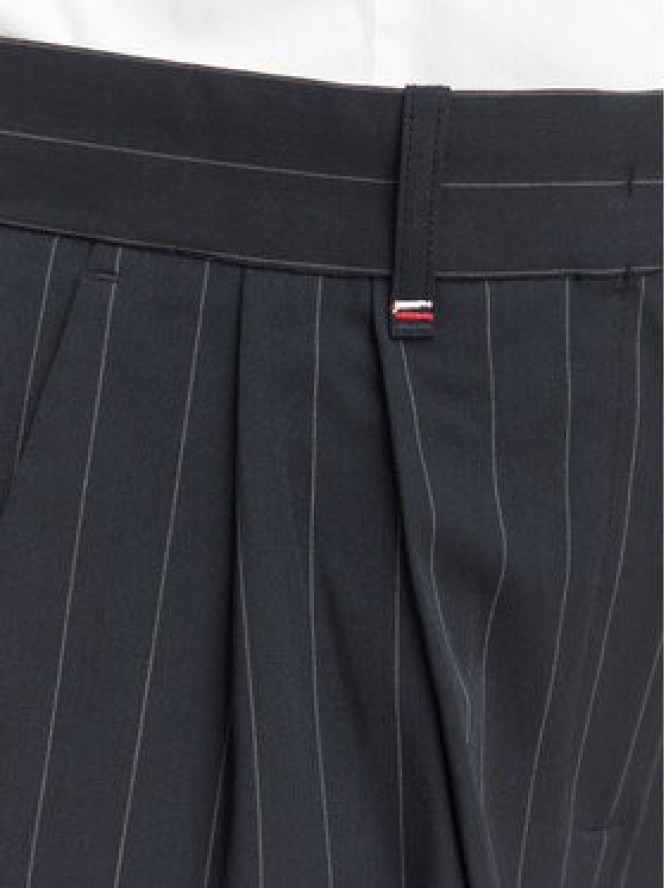 Tommy Hilfiger Spodnie materiałowe WW0WW51898 Granatowy Wide Leg
