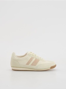 Sneakersy z łączonych materiałów - wielobarwny