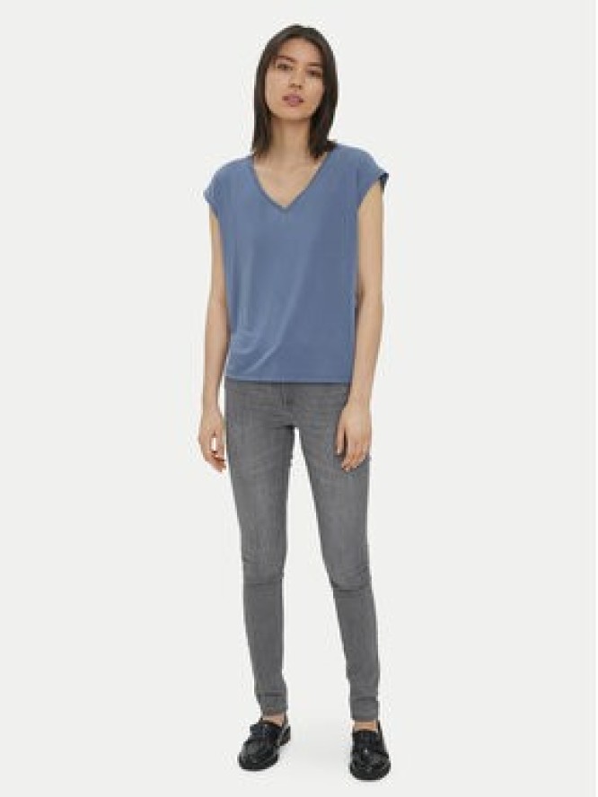 Vero Moda T-Shirt Filli 10247666 Niebieski Regular Fit