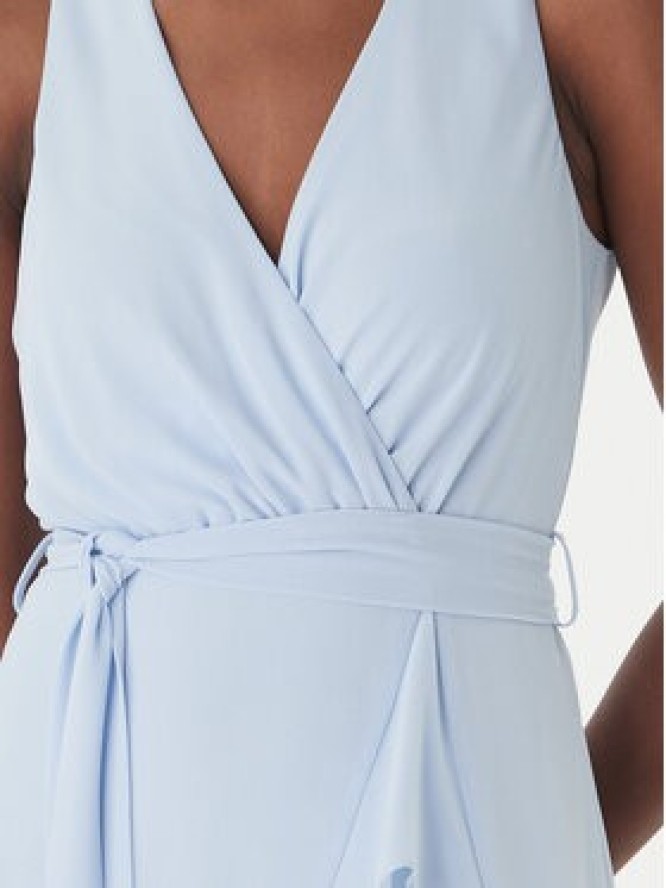 Morgan Sukienka koktajlowa 241-ROSVAL Błękitny Regular Fit