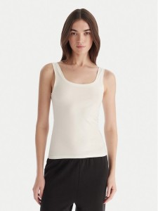 Hunkemöller Top Singlet 302723 Biały Slim Fit