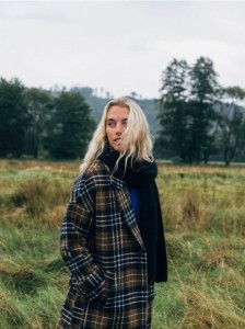 Szalik z wełną i kaszmirem - czarny