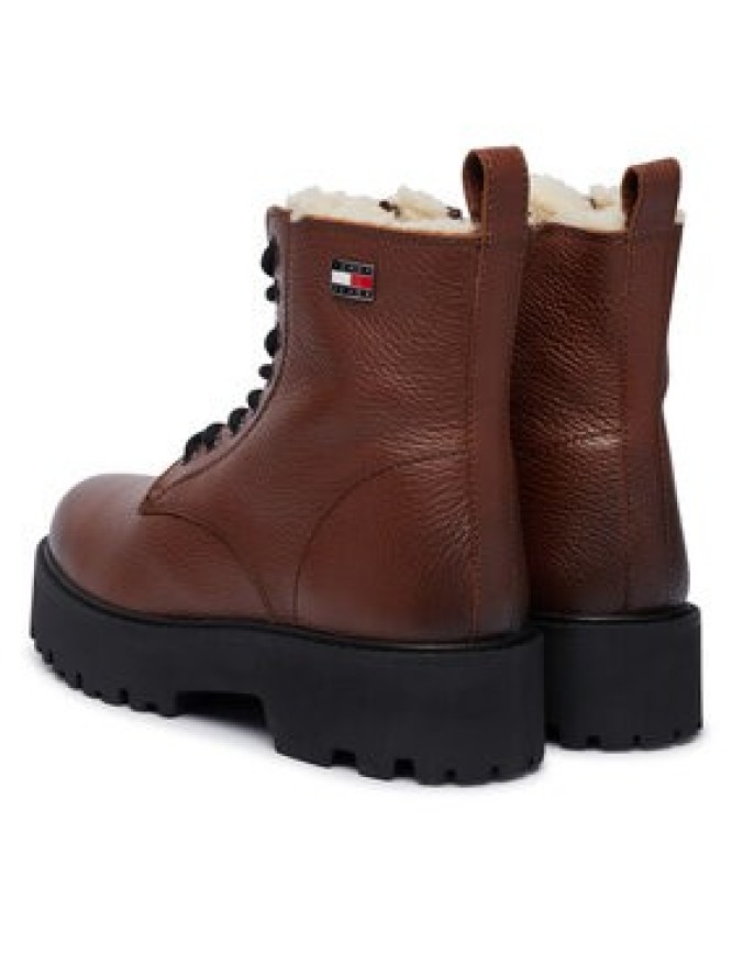 Tommy Jeans Trzewiki Tjw Platform Boots Wl EN0EN03159 Brązowy