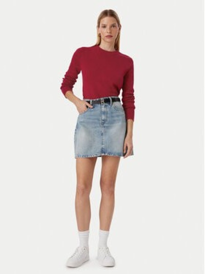 Tommy Hilfiger Sweter Full WW0WW52298 Czerwony Regular Fit