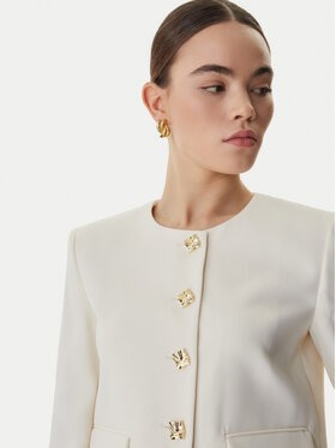 Marella Marynarka Falesia 2613041063 Écru Regular Fit