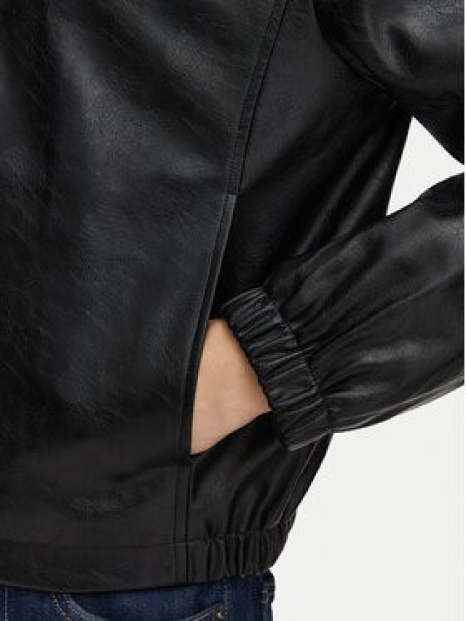Calvin Klein Jeans Kurtka z imitacji skóry LV047G516G Czarny Regular Fit
