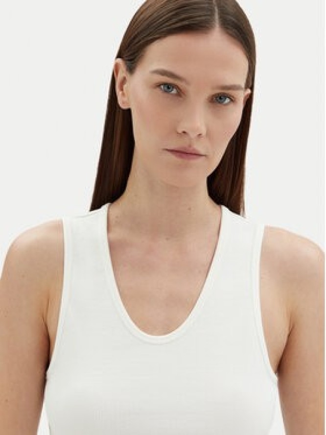 Tommy Hilfiger Top WW0WW44572 Écru Slim Fit