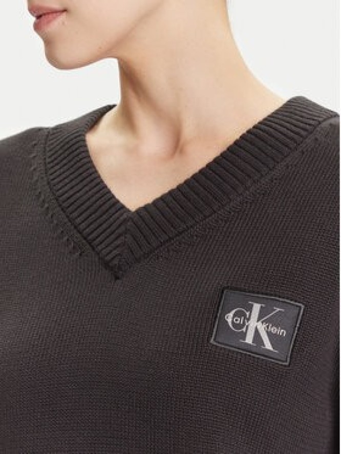 Calvin Klein Jeans Sweter LV047D352G Czarny Regular Fit