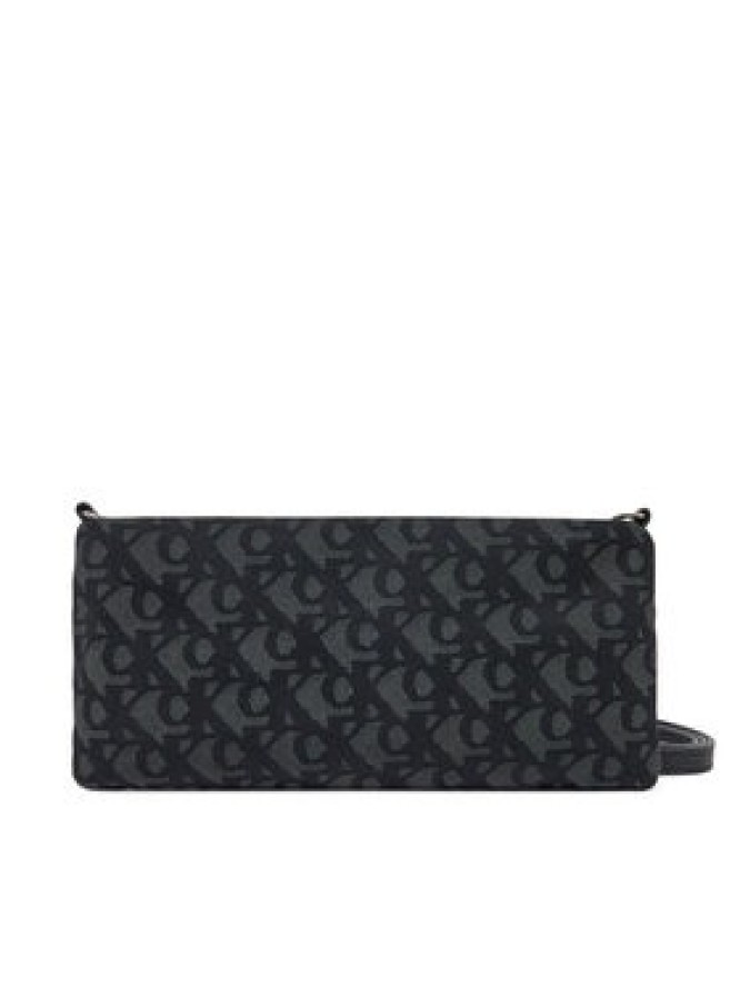Calvin Klein Jeans Torebka Logo Jacquard Sophie Top Zip LV04K3183G Czarny