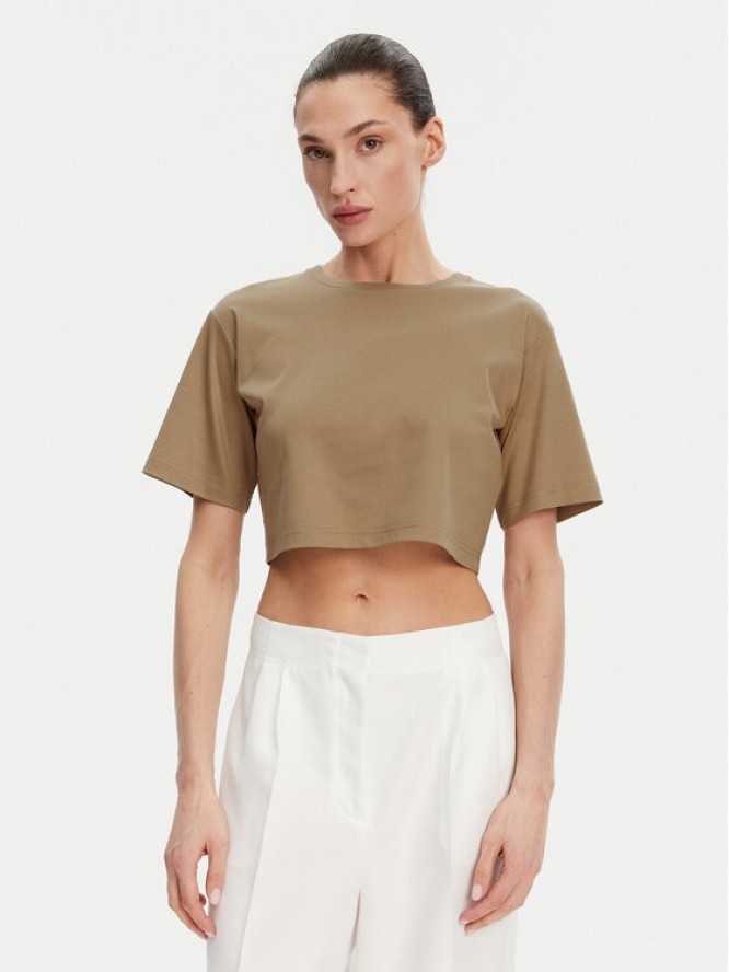 Max Mara Leisure T-Shirt 2516941098650 Brązowy Regular Fit