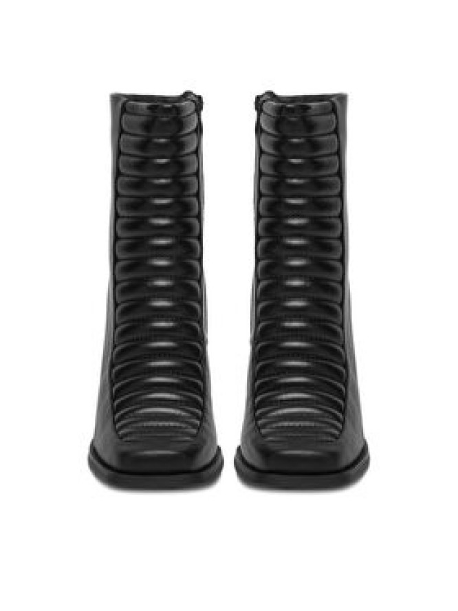 DeeZee Botki 7366 5-BLACK PU Czarny