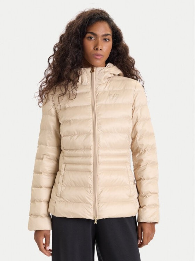 EA7 Emporio Armani Kurtka zimowa 7W000684 AF12475 U1046 Beżowy Slim Fit