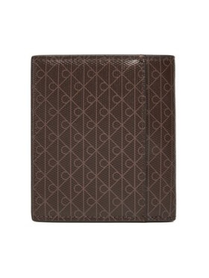 Calvin Klein Portfel Coated Ns Slim Billfold LV04D1084G Brązowy