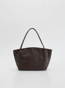 Torebka shopper - ciemnobrązowy