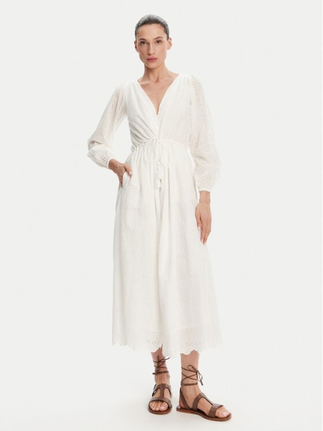 Pepe Jeans Sukienka letnia Deepty PL953693 Biały Regular Fit