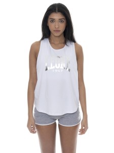 Top damski Leone 1947 Apparel bez rękawów z bawełny z dużym logo