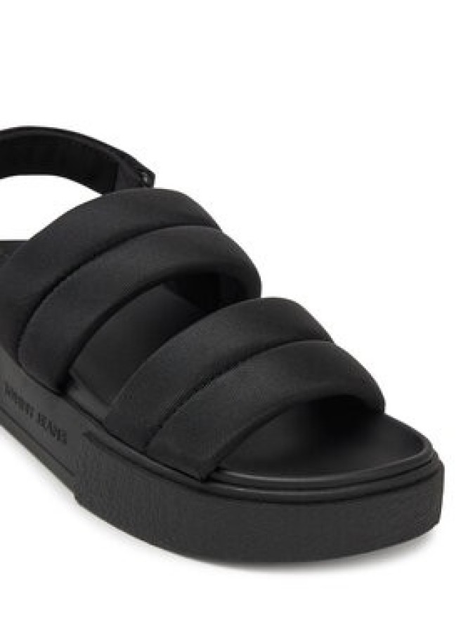 Tommy Jeans Sandały Tjw Flatform Sandal EN0EN02802 Czarny
