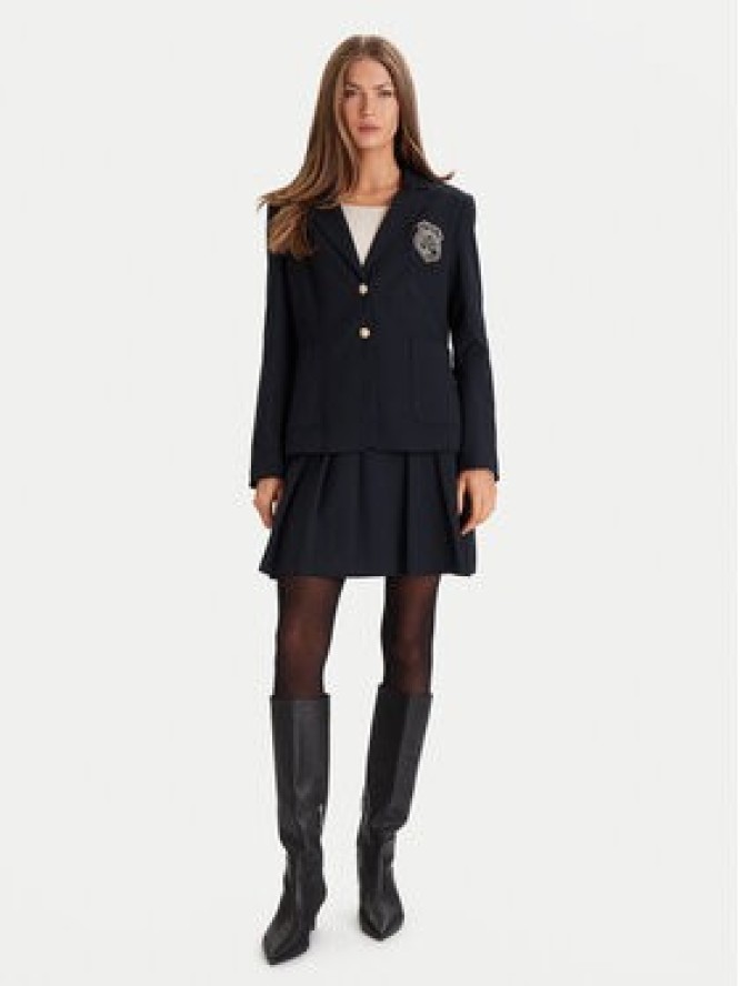 Morgan Spódnica plisowana 252-JLOUI.F Granatowy Regular Fit