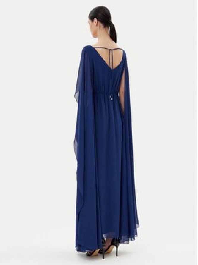 Rinascimento Sukienka wieczorowa CFC0123079003 Granatowy Regular Fit