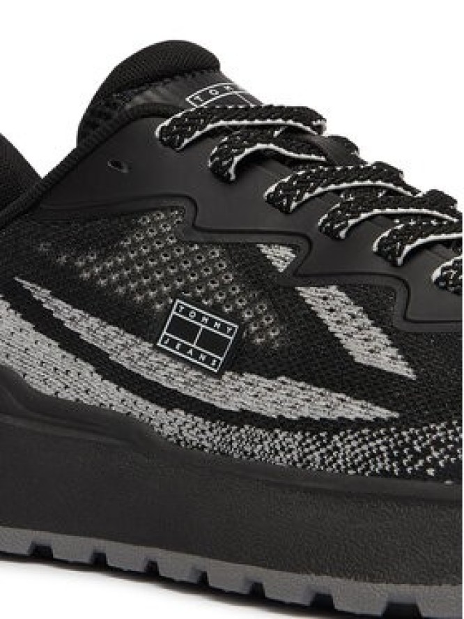 Tommy Jeans Sneakersy Tjw Sporty Knit Runner EN02962 Czarny