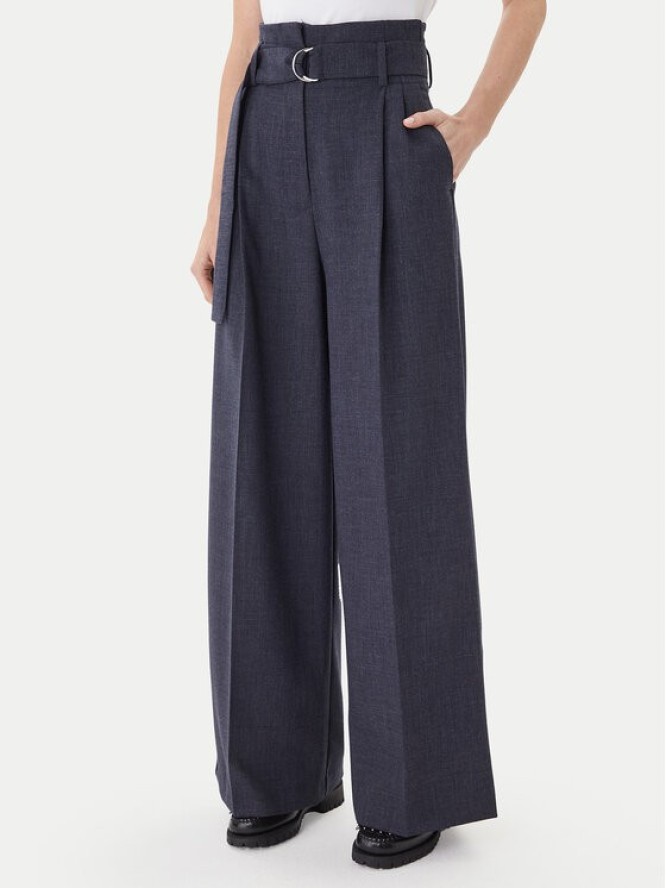 ViCOLO Spodnie materiałowe GRA Granatowy Regular Fit