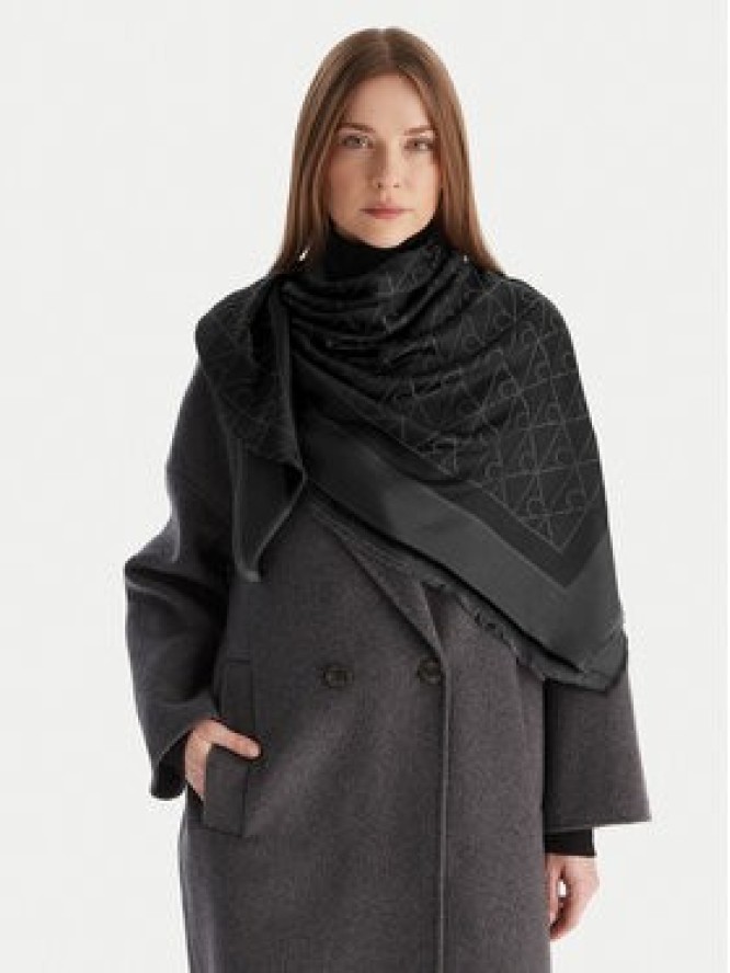 Calvin Klein Chusta Emblem Aop Tonal LV04D8063G Czarny