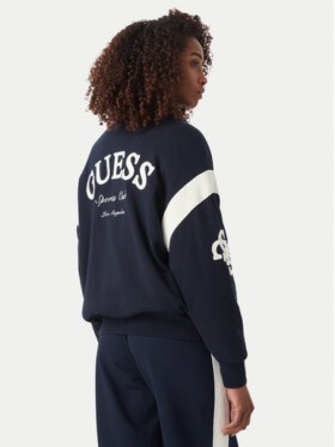 Guess Kurtka bomber V6YL07 K4293 Granatowy Regular Fit